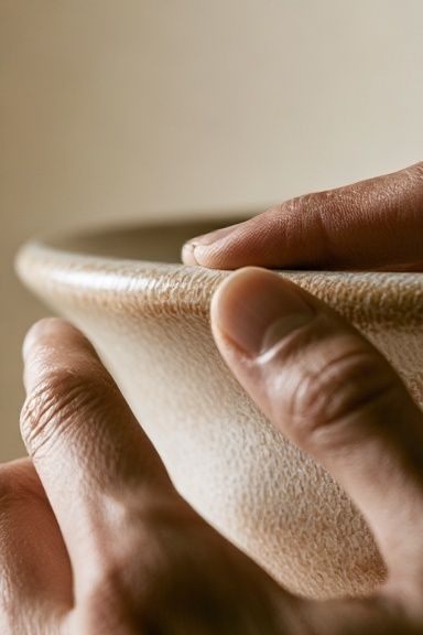 Hands Holding Ceramic Bowl Photography Poster. poster — photography art