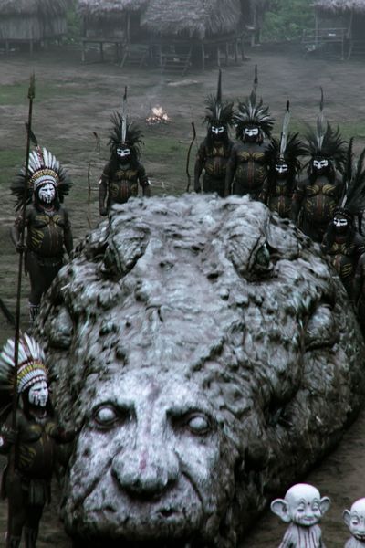 Tribal Ritual Crocodile Print.