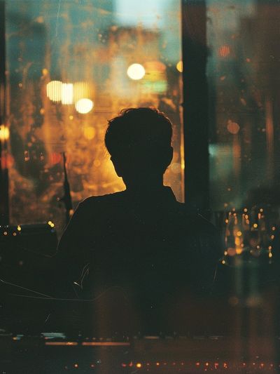 Nocturnal Silhouette Photography Poster. poster