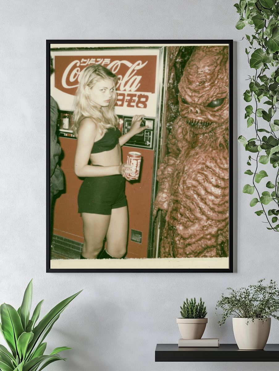 Coca-Cola Vending Machine Retro Photo Print. — room view 4