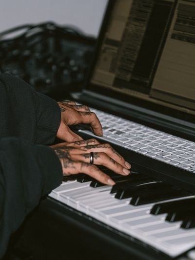 Piano Hands Photography Poster. poster