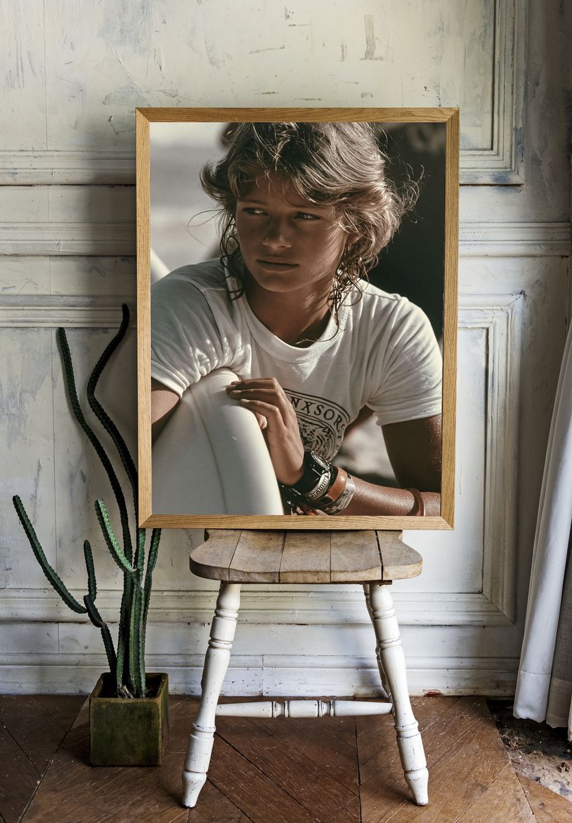Surfer Portrait Photography Poster. — room view 1