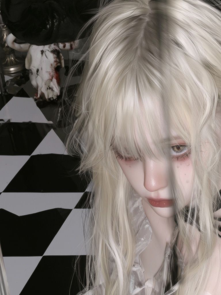 Gothic Doll Portrait Print. poster detail