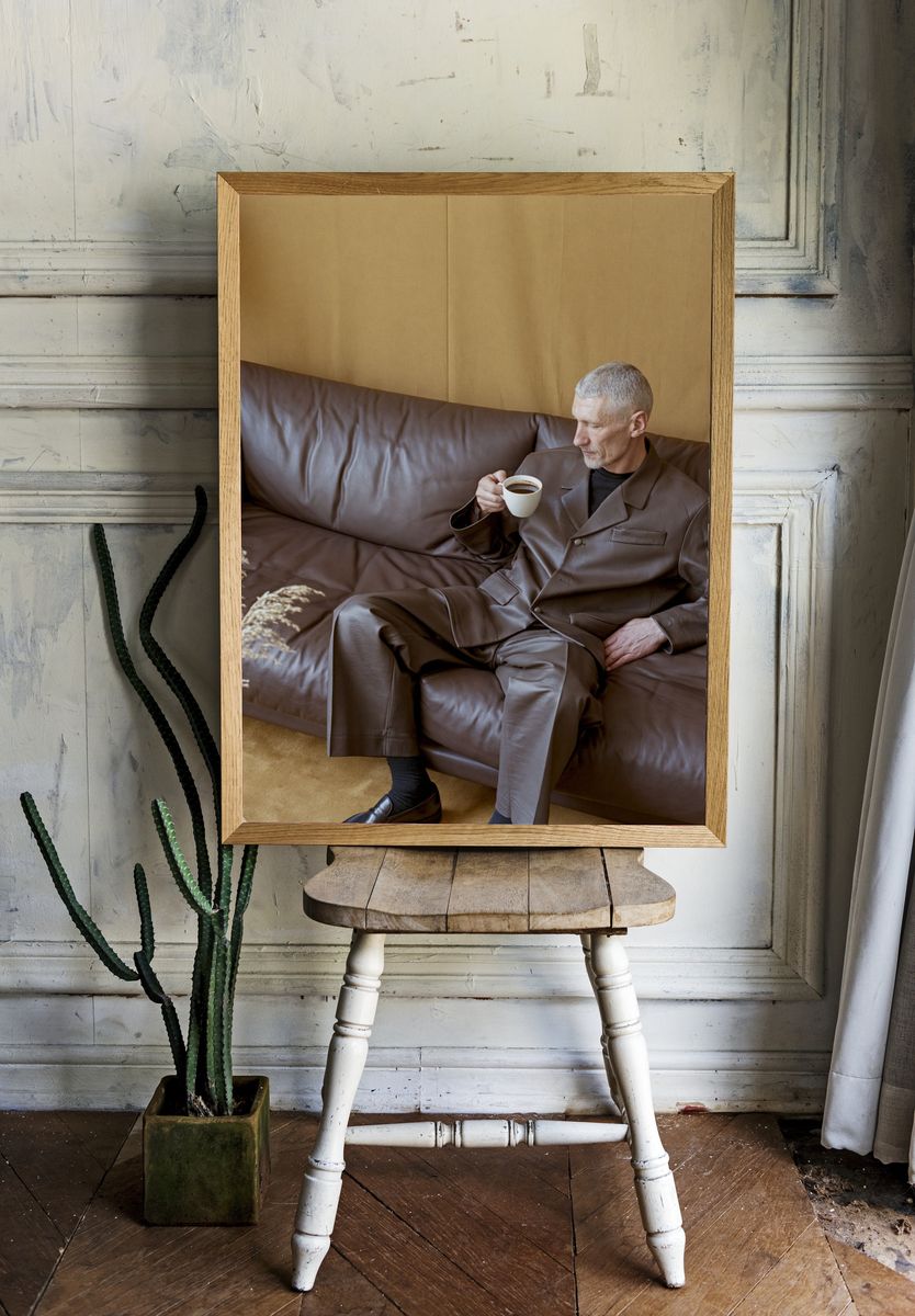 Coffee Break Portrait Poster. — room view 1