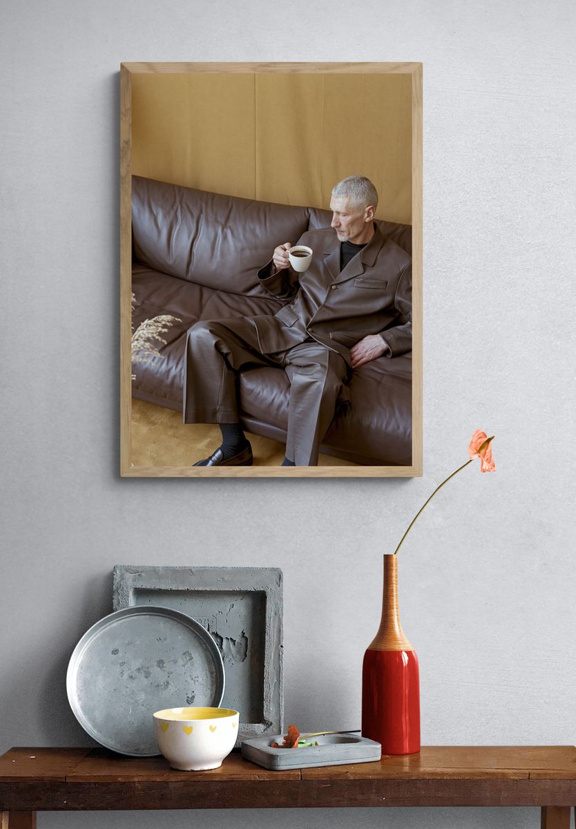 Coffee Break Portrait Poster. — room view 3
