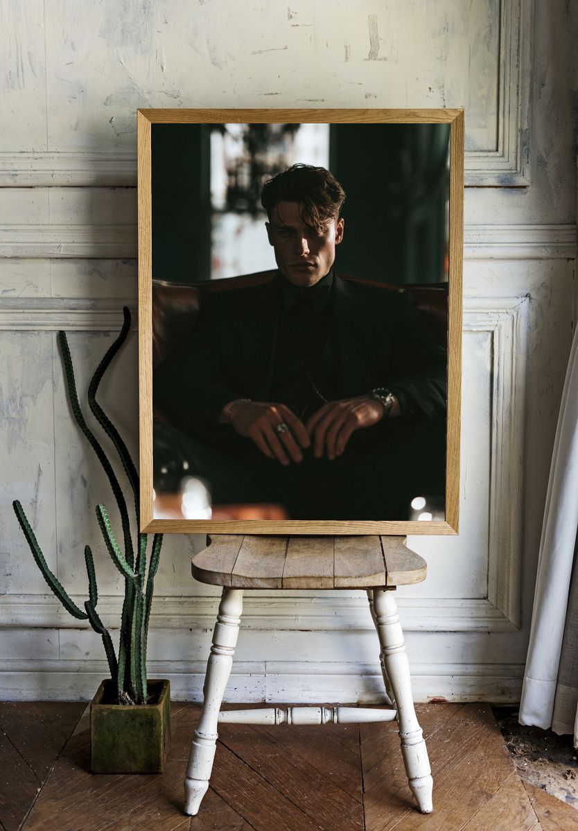 Moody Portrait Photography Poster. — room view 1