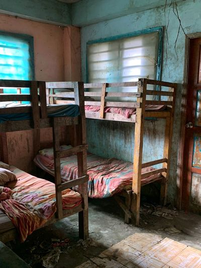 Rustic Dormitory Interior Photography Poster. poster
