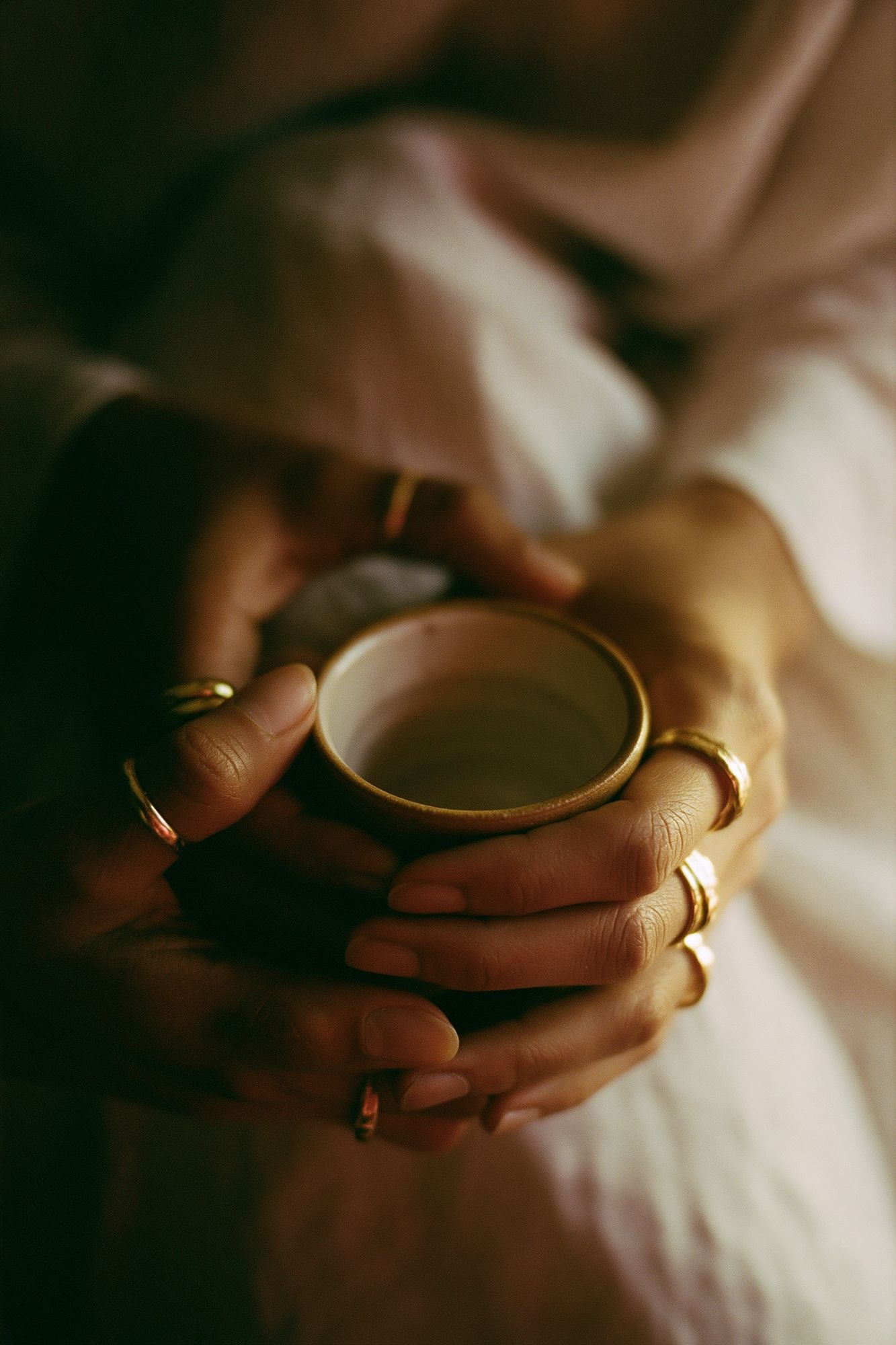 Hands Holding Cup Photography Poster. poster detail