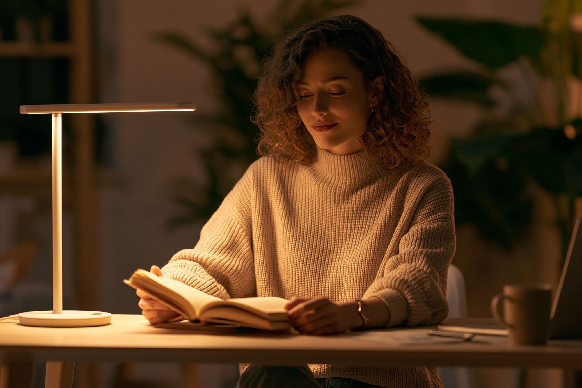 Cozy Reading Portrait Poster. poster — photography art