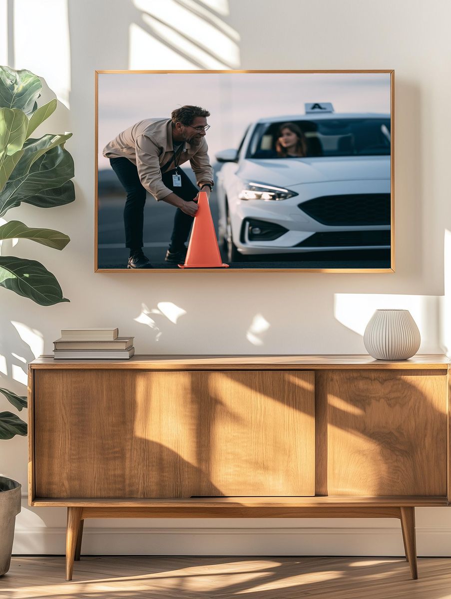Driving Instructor Photography Poster. — room view 3