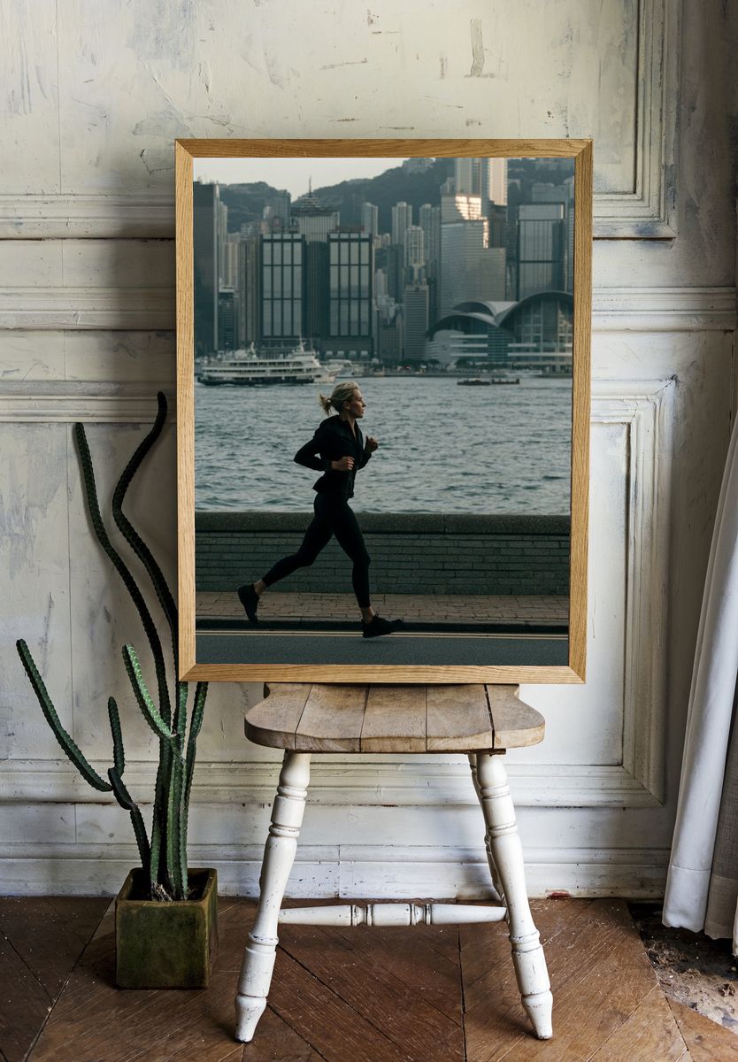 Harbor City Runner Photography Poster. room preview