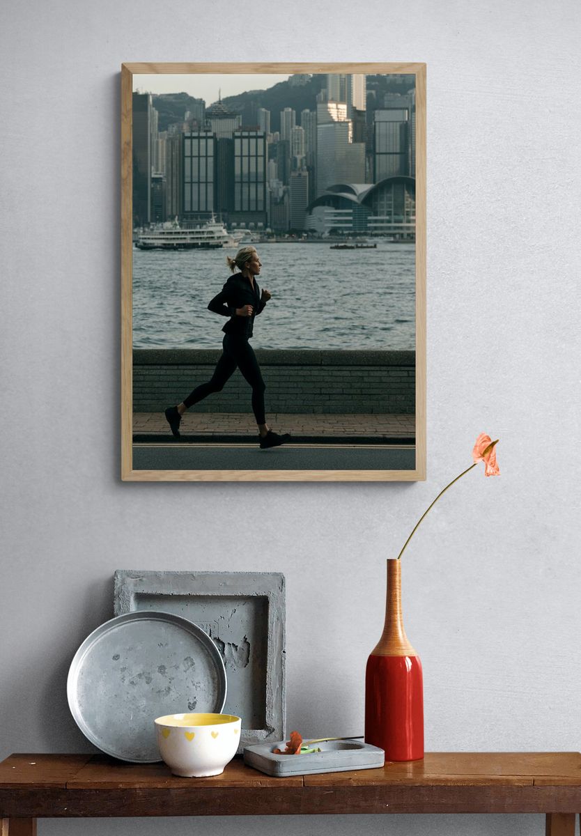 Harbor City Runner Photography Poster. — room view 3