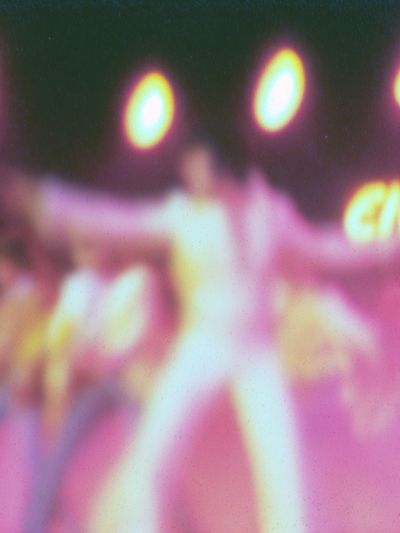 Elvis Neon Blur Photography Poster. poster print