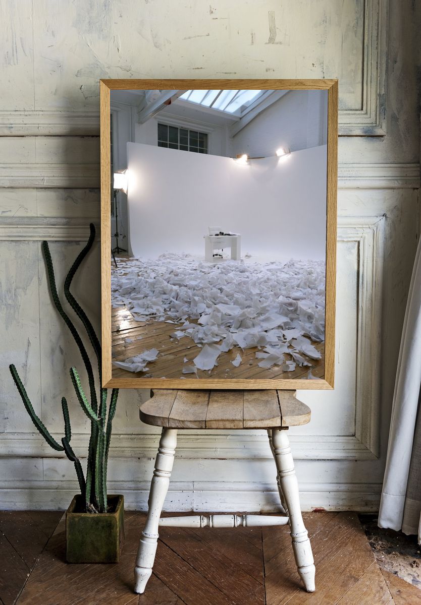 White Studio Installation Photography Poster. — room view 1