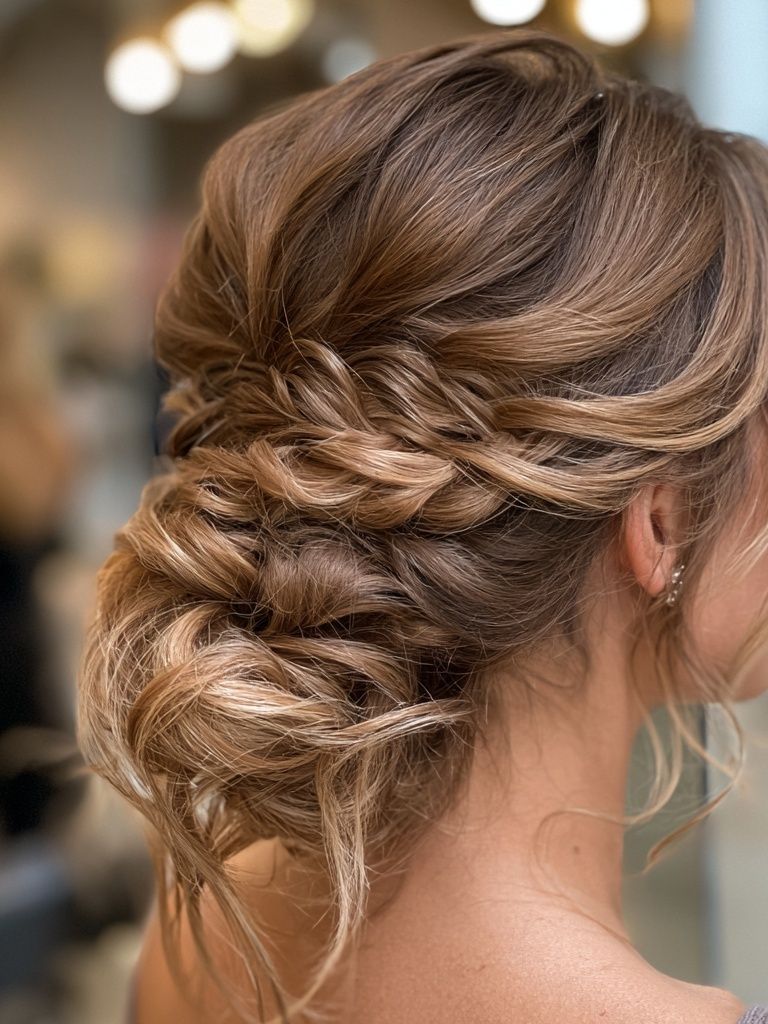 Braided Updo Portrait Print. poster detail
