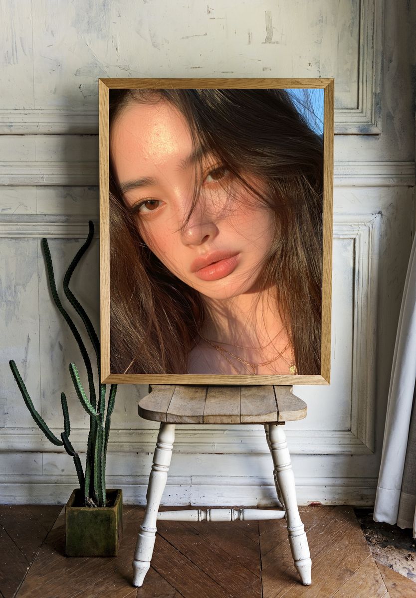 Sunlit Portrait Photography Poster. — room view 1