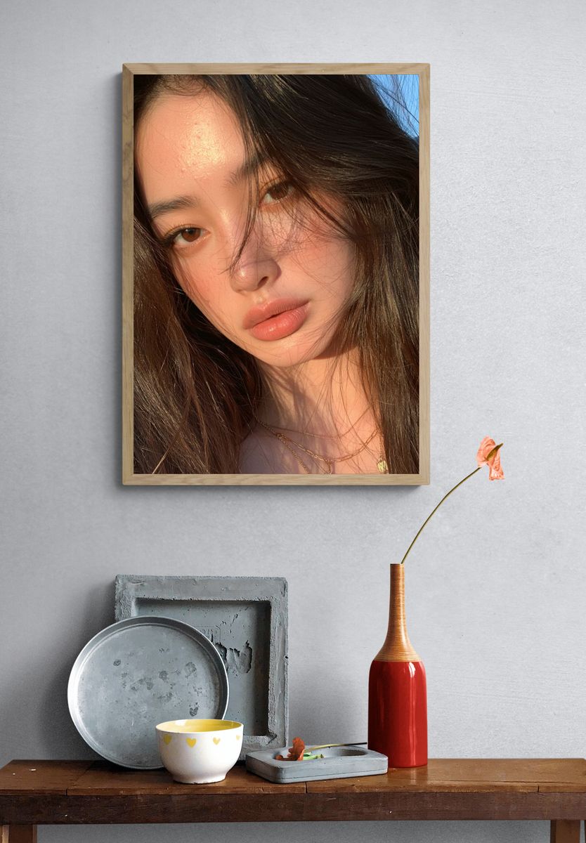 Sunlit Portrait Photography Poster. — room view 3