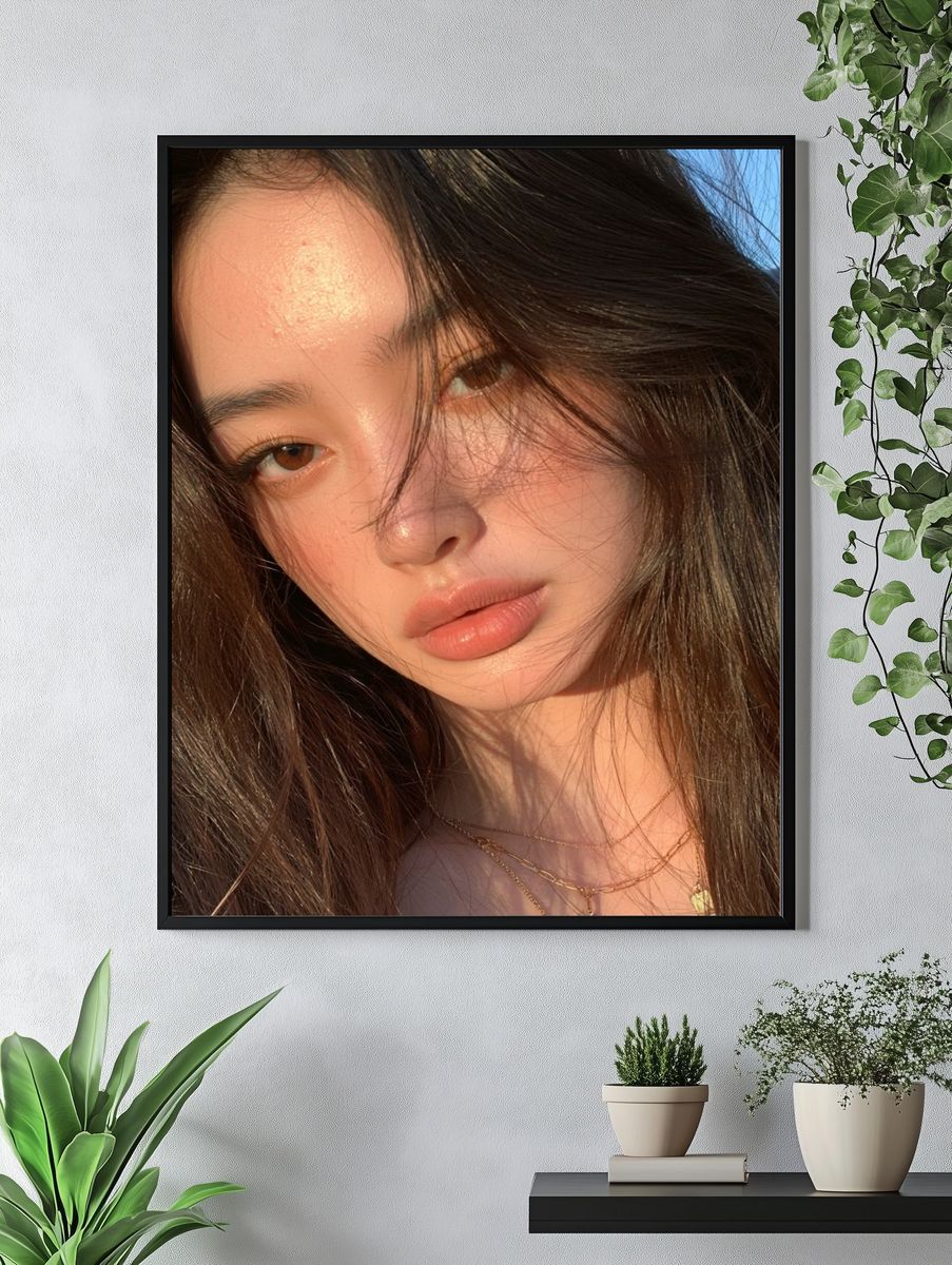 Sunlit Portrait Photography Poster. — room view 4