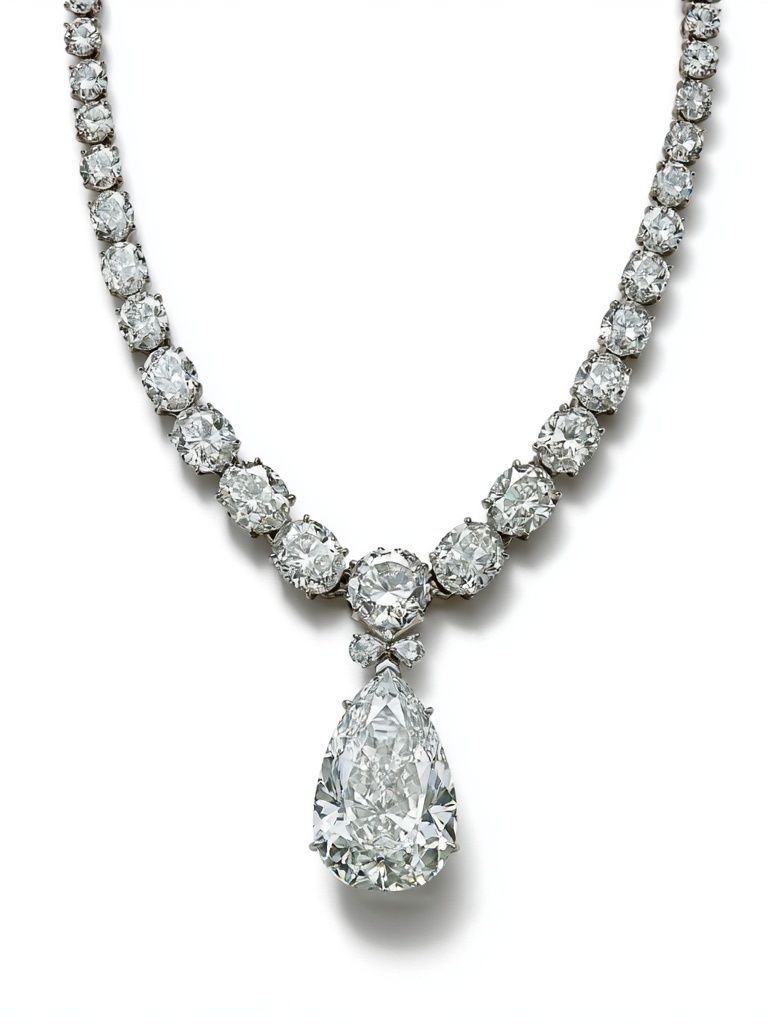 Diamond Necklace Photography Poster. poster detail