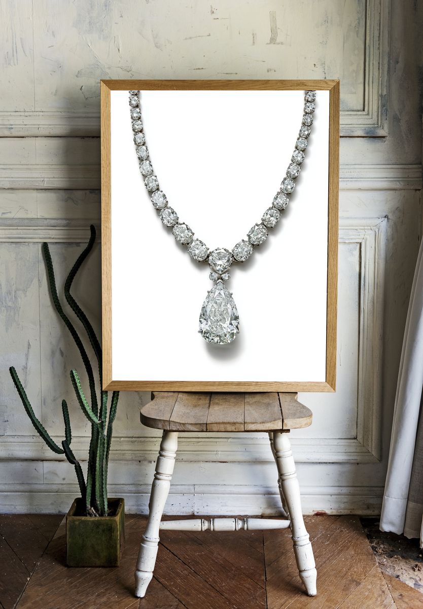 Diamond Necklace Photography Poster. — room view 1