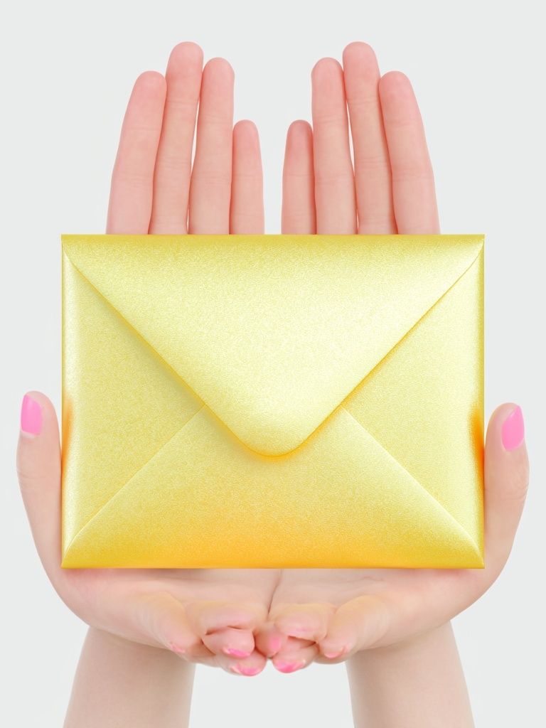 Golden Envelope Hands Photography Print. poster — photography art