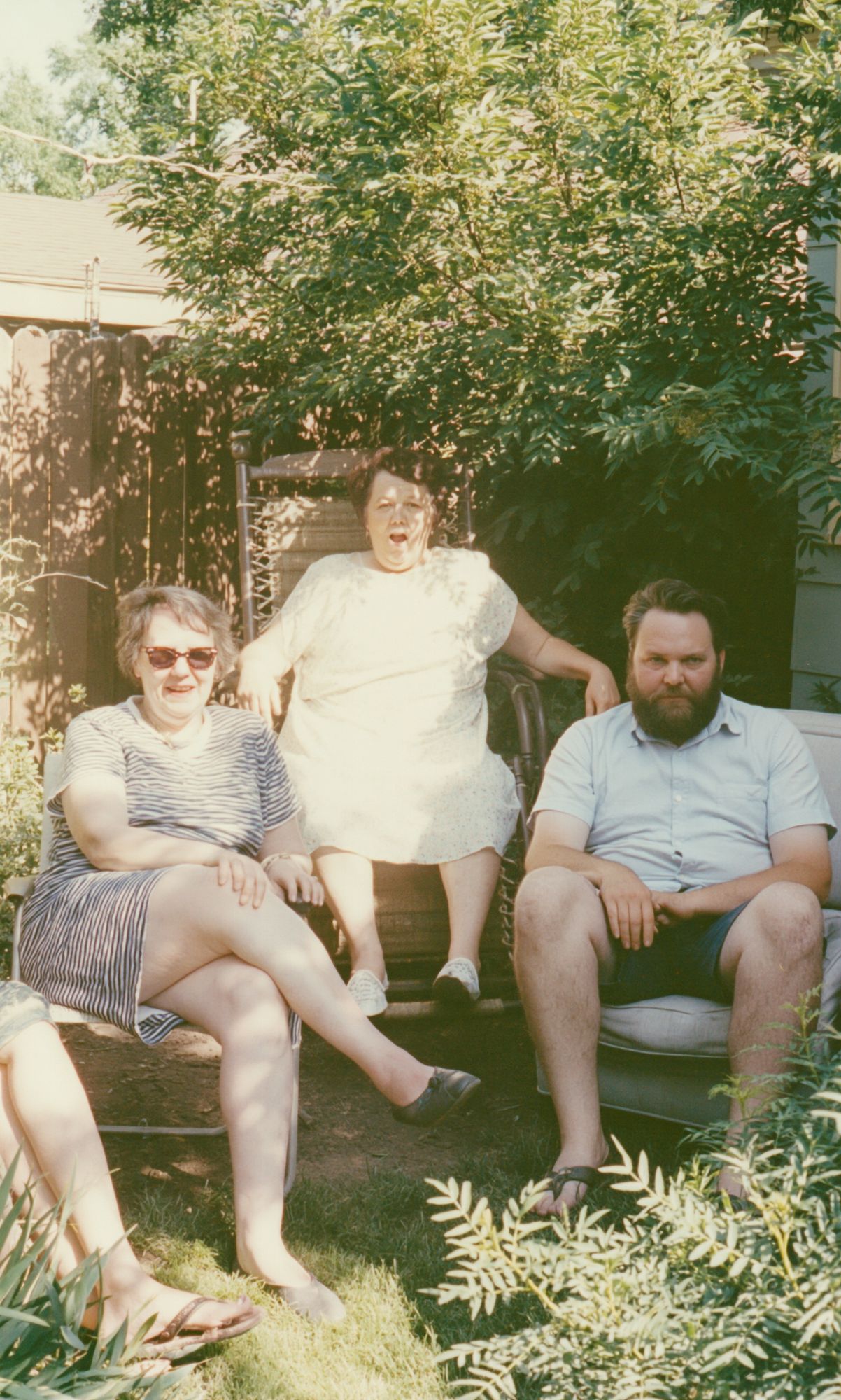 Backyard Family Portrait Photography Print. poster — photography art