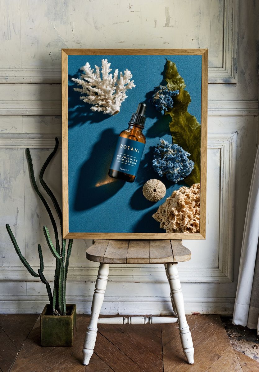 Coral Still Life Photography Poster. room preview