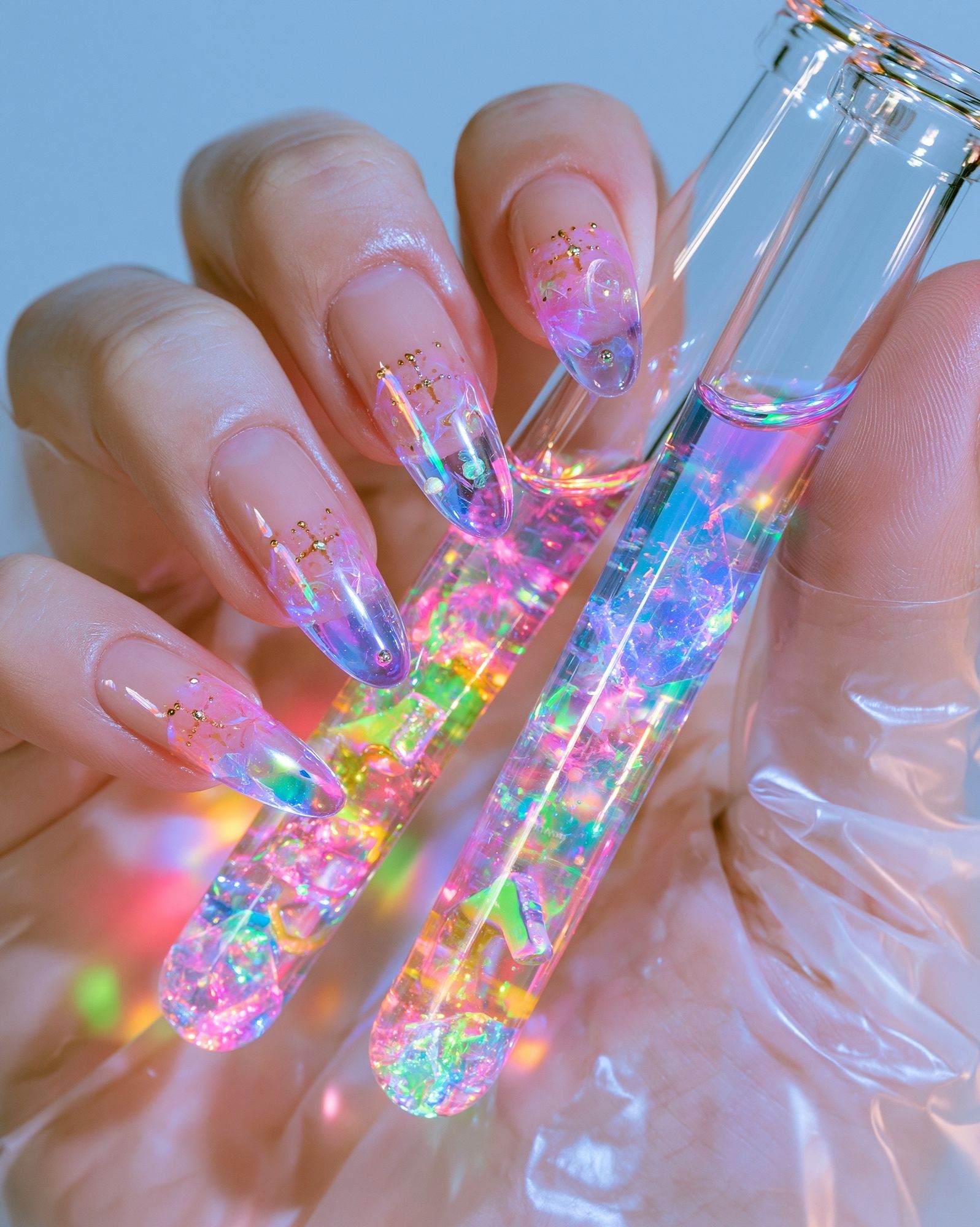 Holographic Nail Art Photography Poster. poster — photography art
