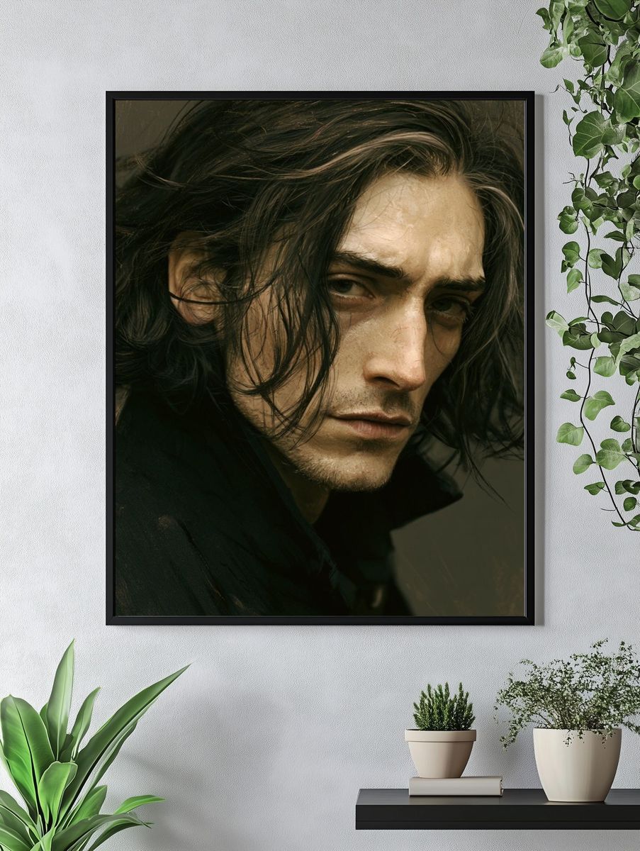 Brooding Portrait Photography Poster. — room view 4