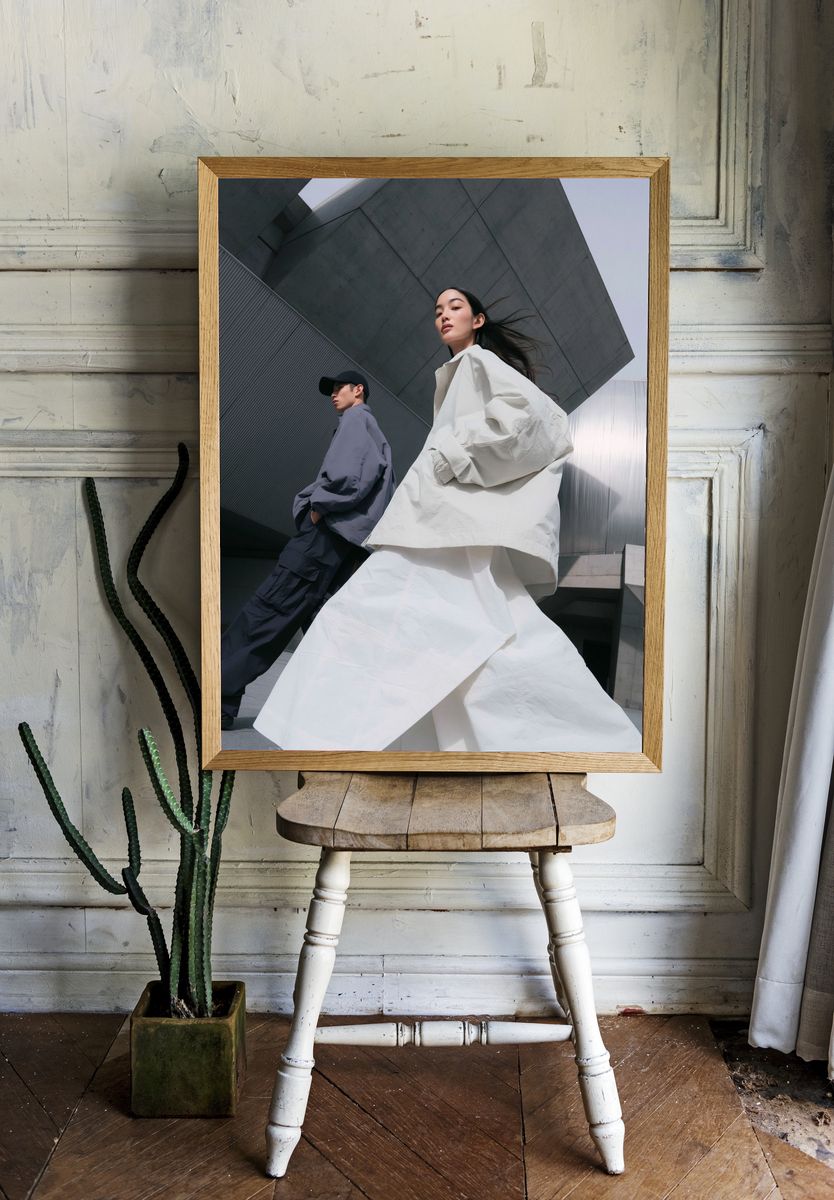 Urban Fashion Duo Photography Poster. — room view 1