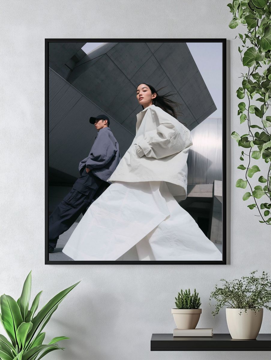 Urban Fashion Duo Photography Poster. — room view 4