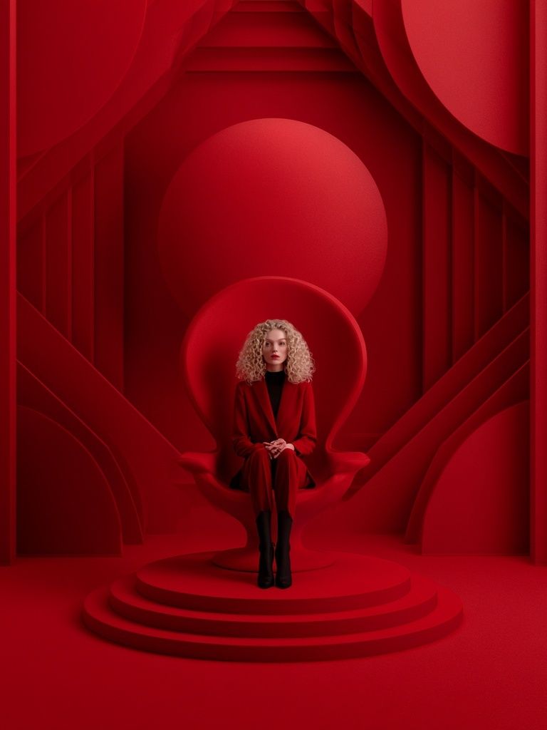 Crimson Throne Portrait Poster. poster detail