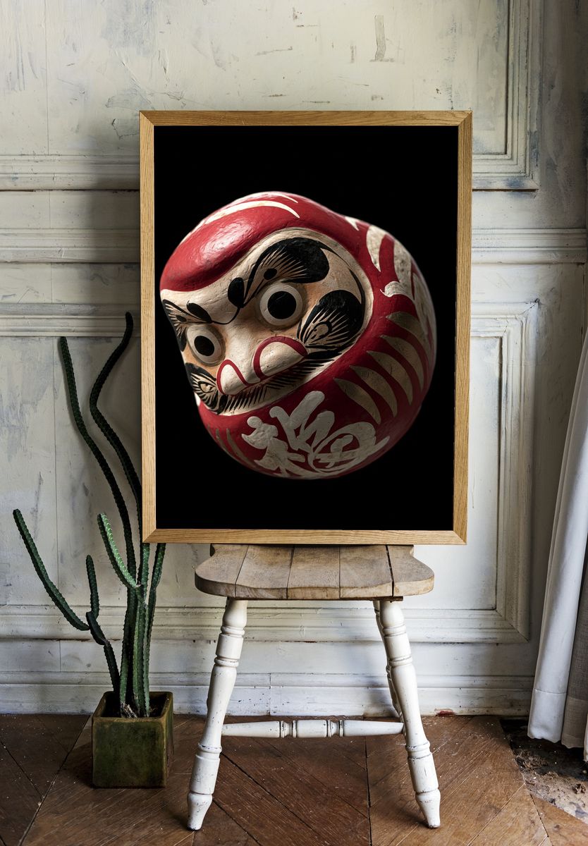 Daruma Mask Photography Poster. room preview
