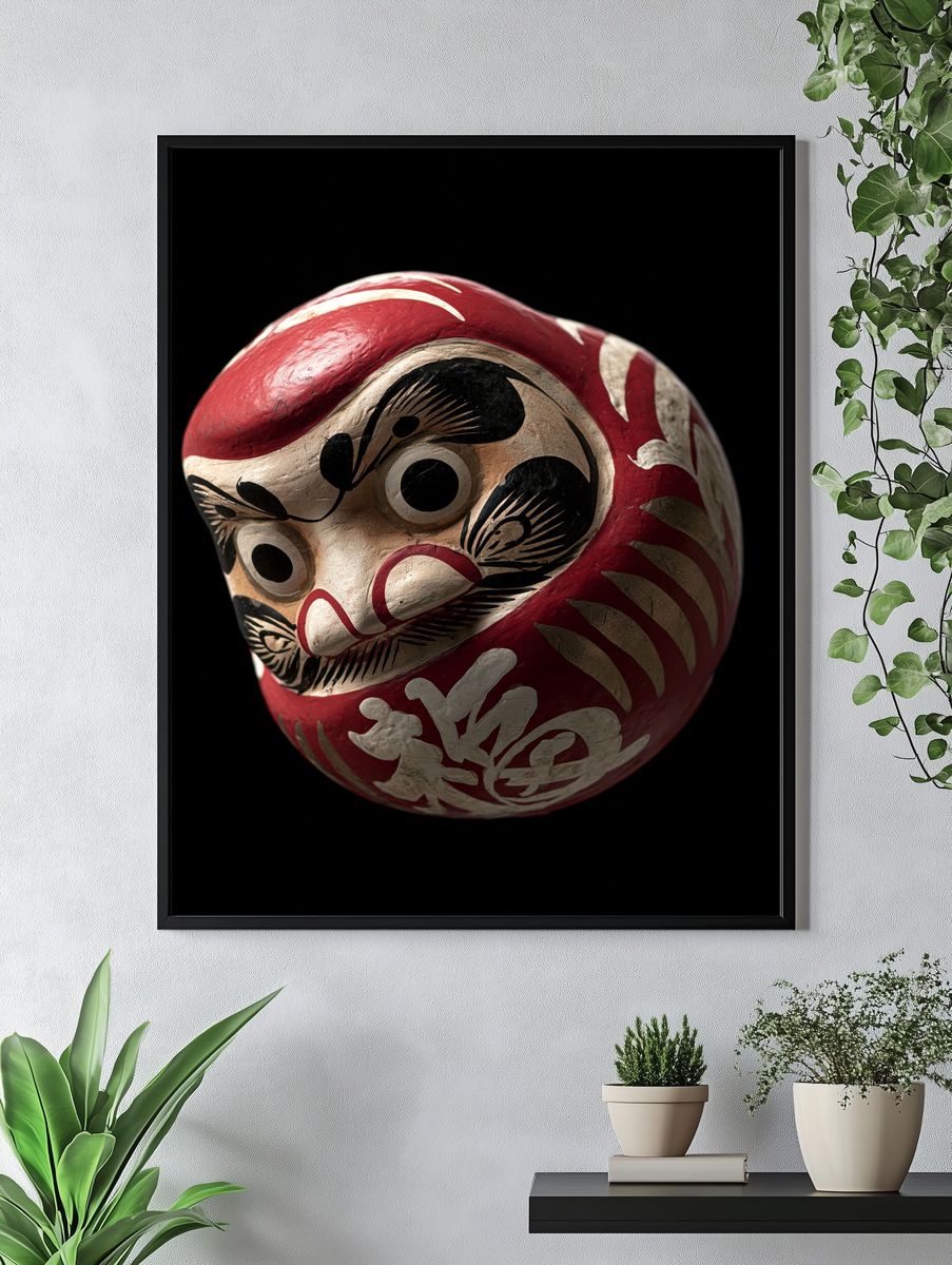 Daruma Mask Photography Poster. — room view 4