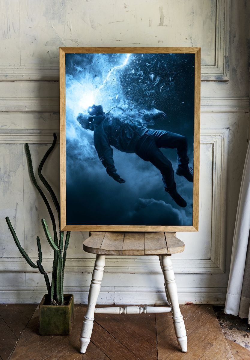 Electric Freefall Photography Poster. — room view 1