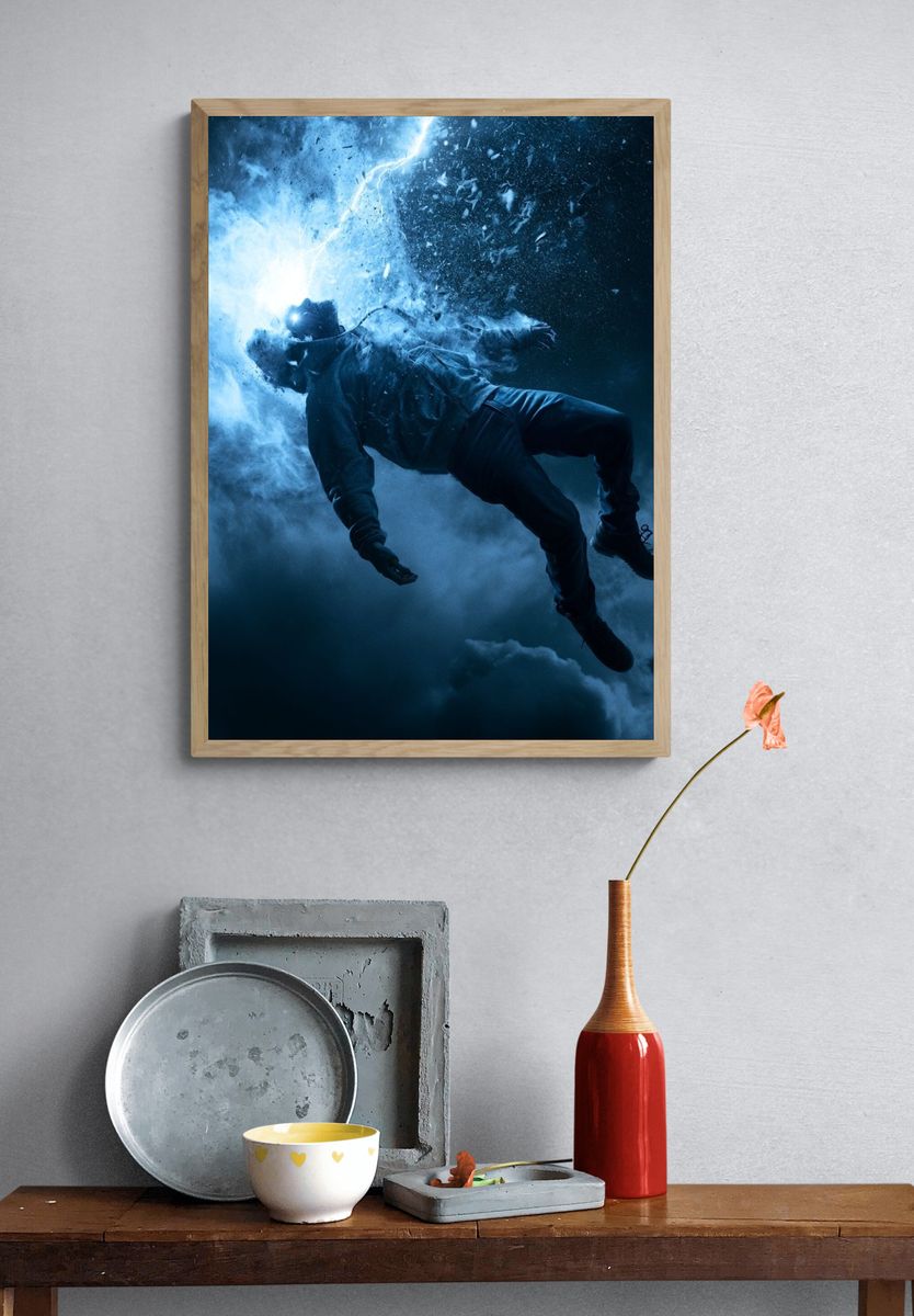 Electric Freefall Photography Poster. — room view 3