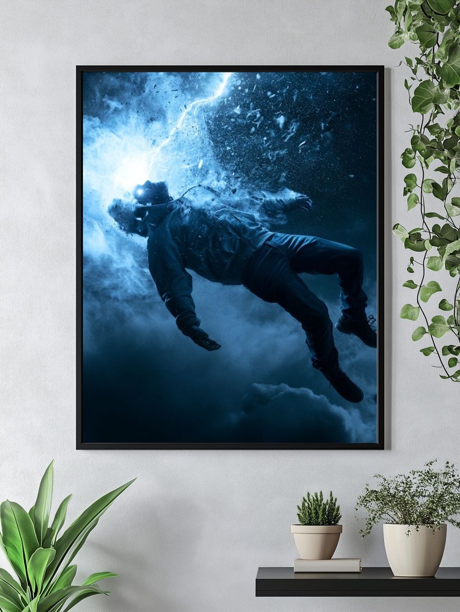Electric Freefall Photography Poster. — room view 4