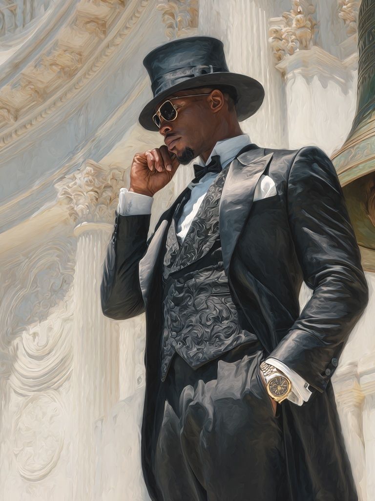 Elegant Gentleman Portrait Print. poster — photography art