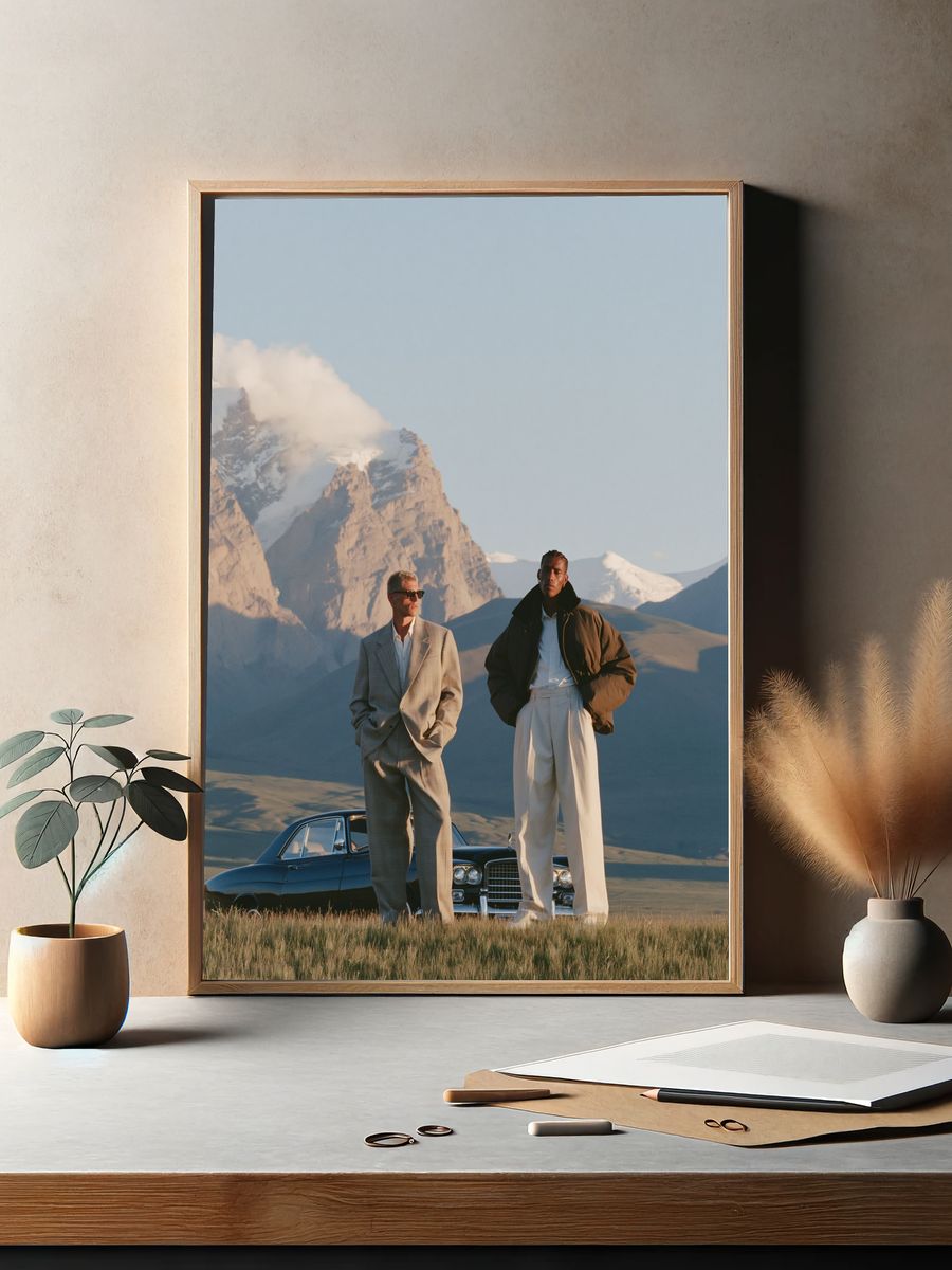 Mountain Fashion Portrait Poster. — room view 2