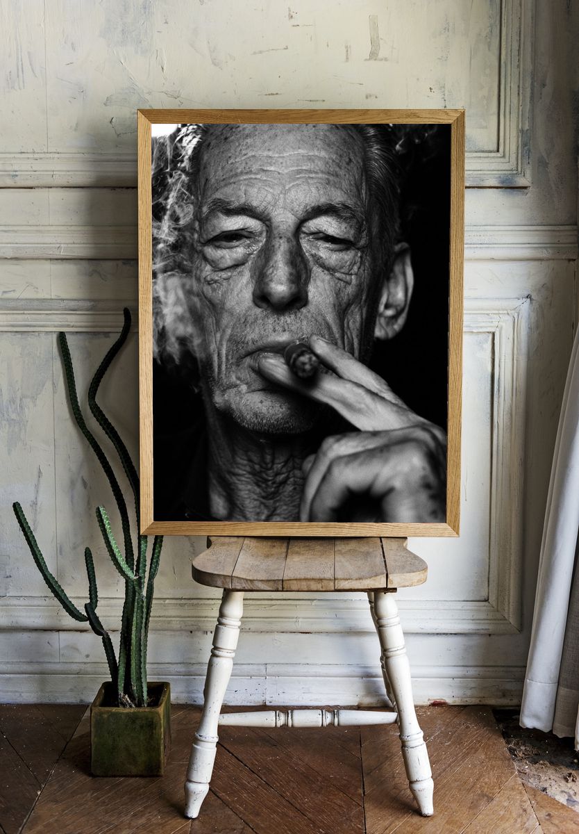 Smoky Portrait Photography Poster. — room view 1