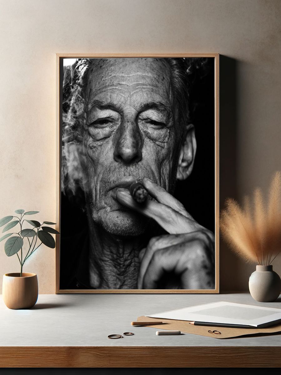 Smoky Portrait Photography Poster. — room view 2