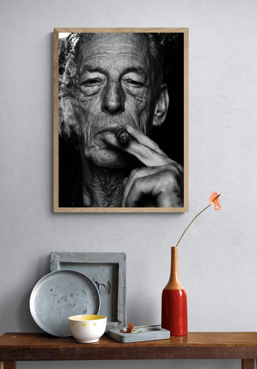 Smoky Portrait Photography Poster. — room view 3