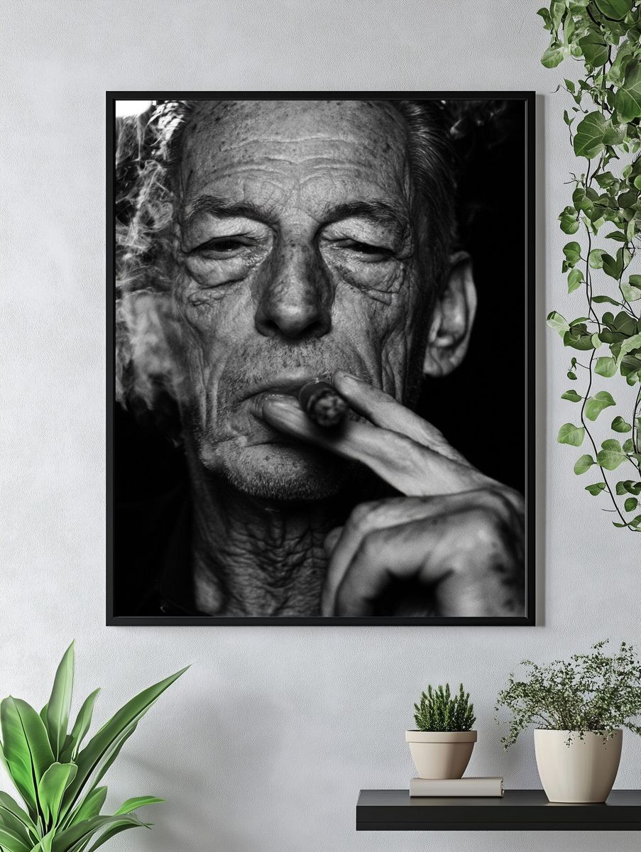Smoky Portrait Photography Poster. — room view 4
