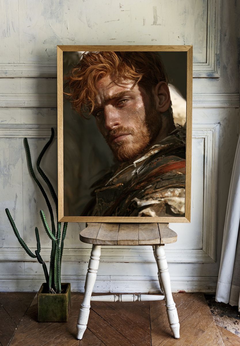 Rugged Portrait Photography Poster. — room view 1