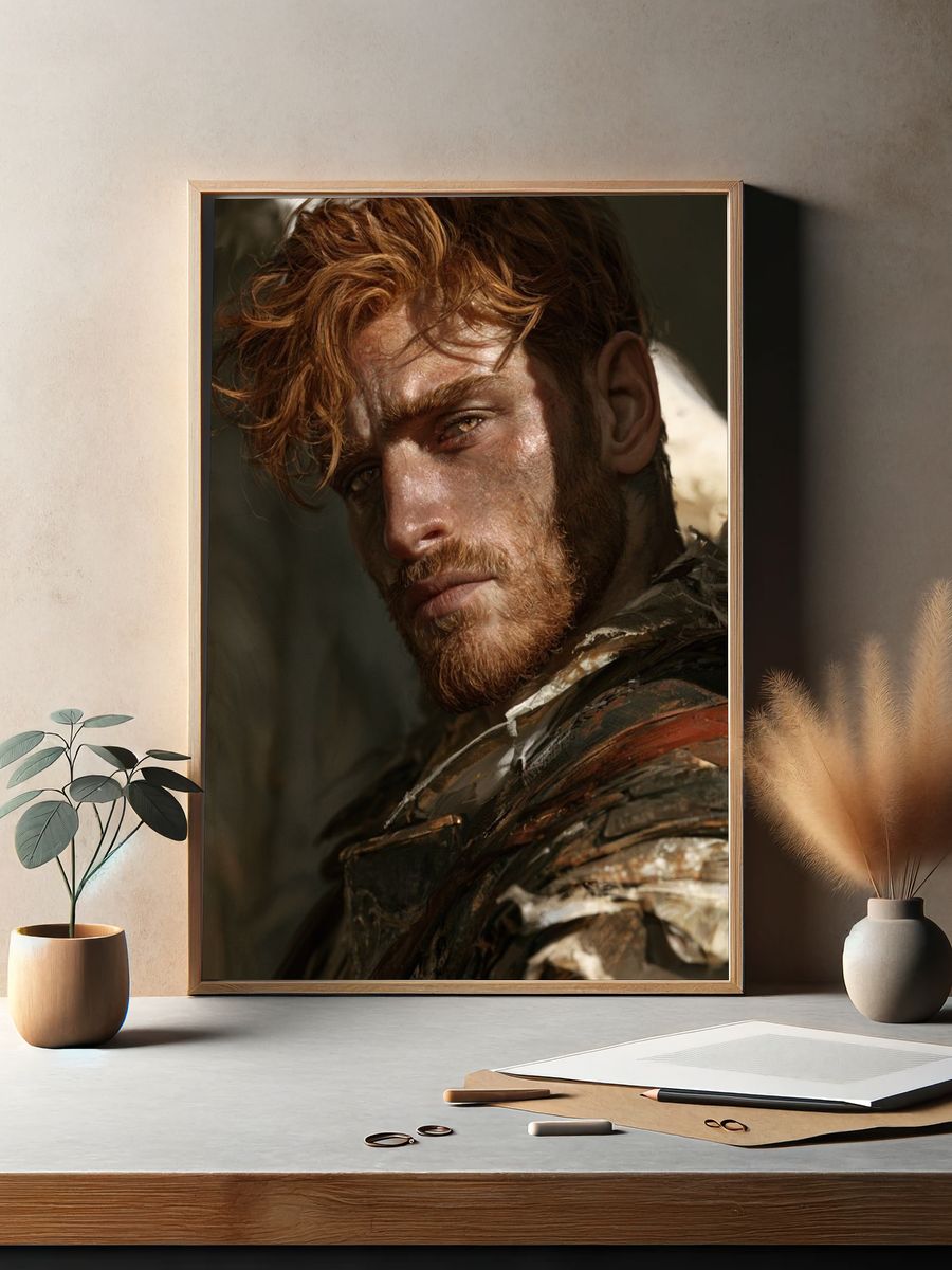 Rugged Portrait Photography Poster. — room view 2