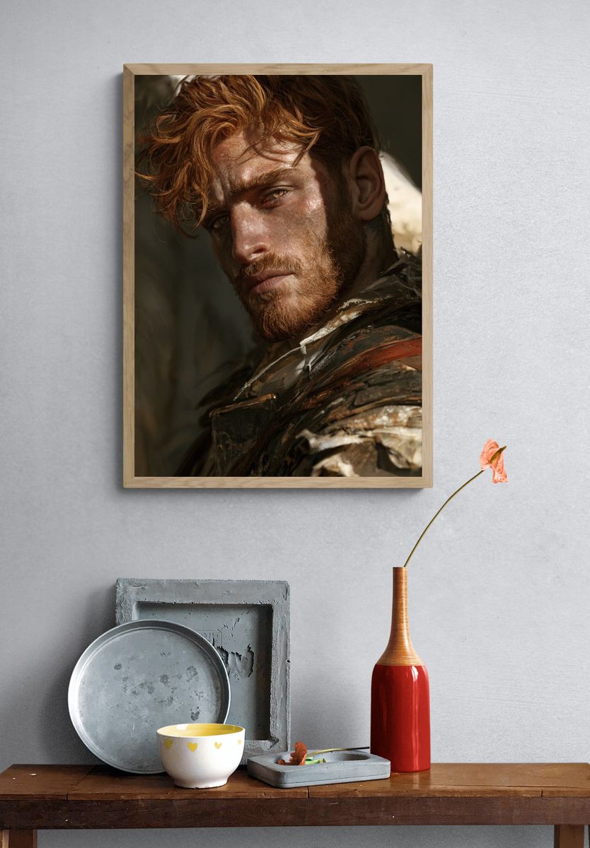 Rugged Portrait Photography Poster. — room view 3