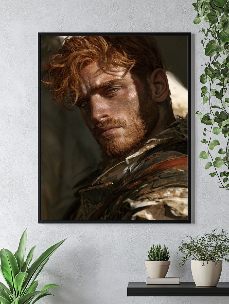 Rugged Portrait Photography Poster. — room view 4