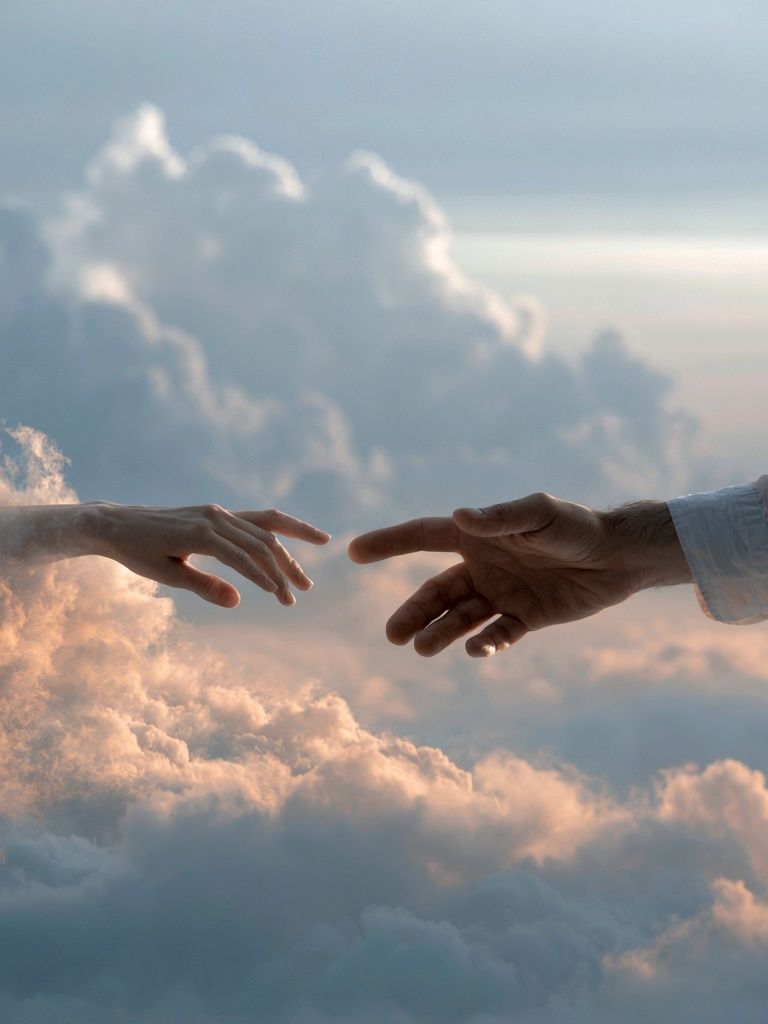 Hands in the Clouds Photography Print. poster — photography art