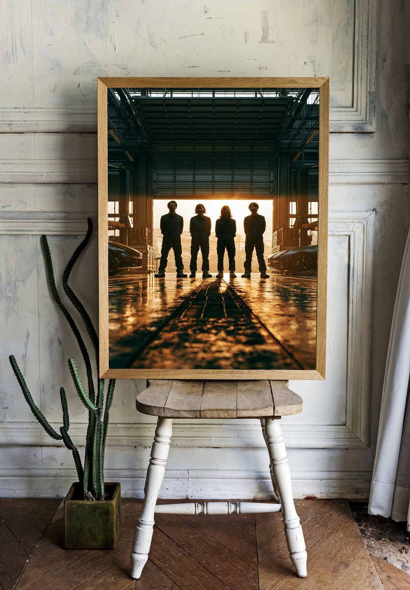 Industrial Team Hangar Photography Poster. — room view 1