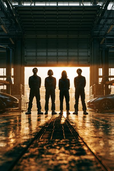 Industrial Team Hangar Photography Poster.